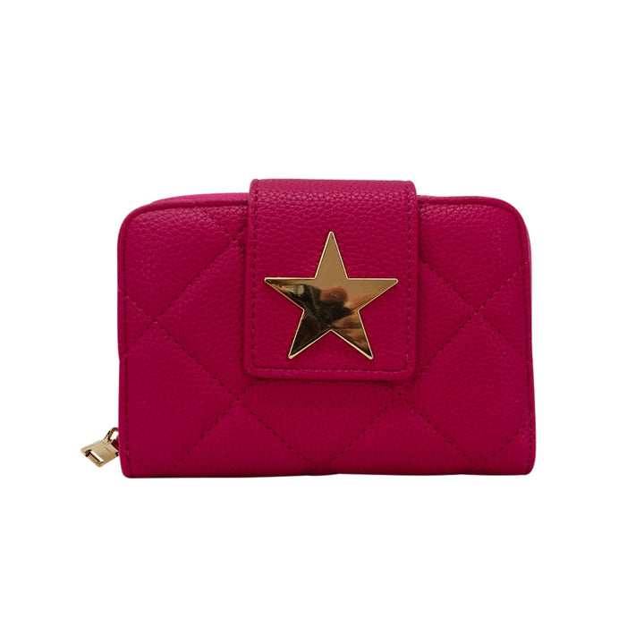 Star Button Strap Short Purse