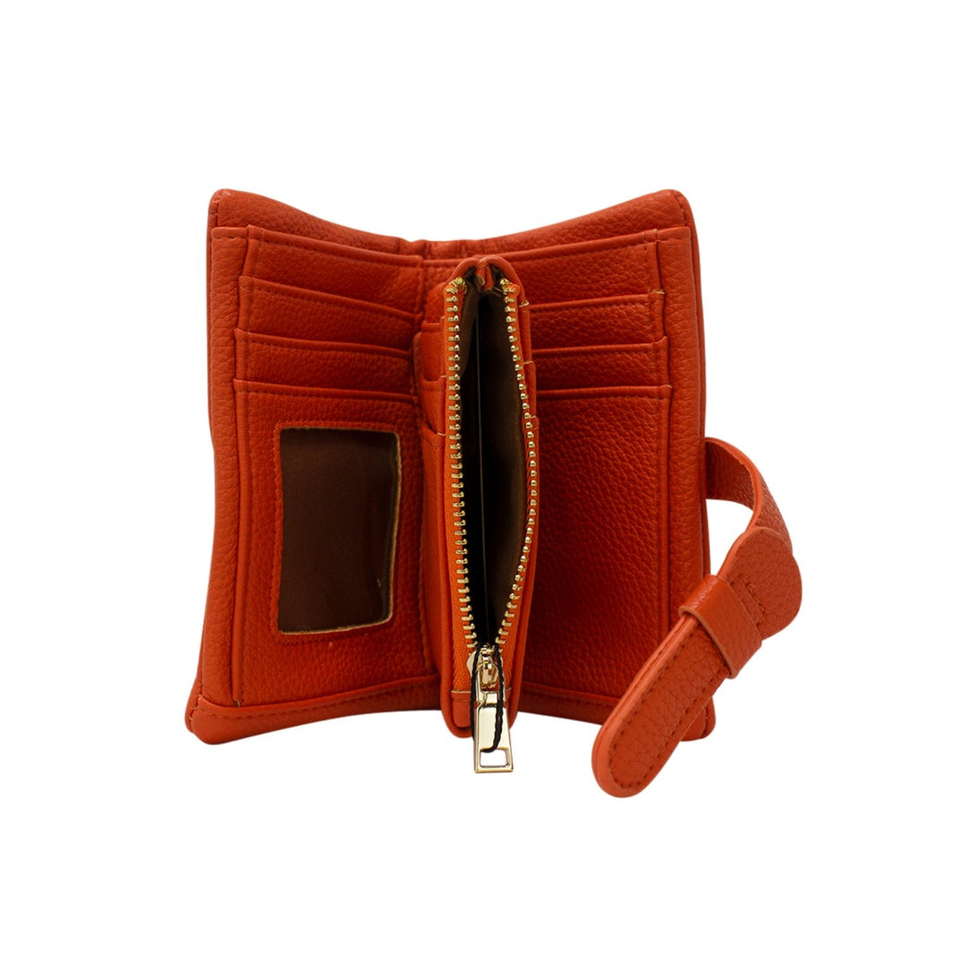 Short Folded Purse with Strap Buckle