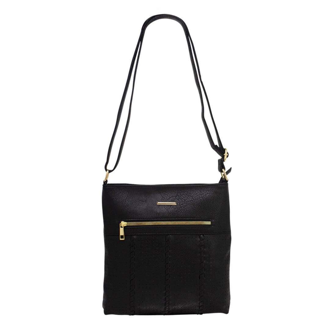 Multi-zip Ladies Front Detail Crossbody