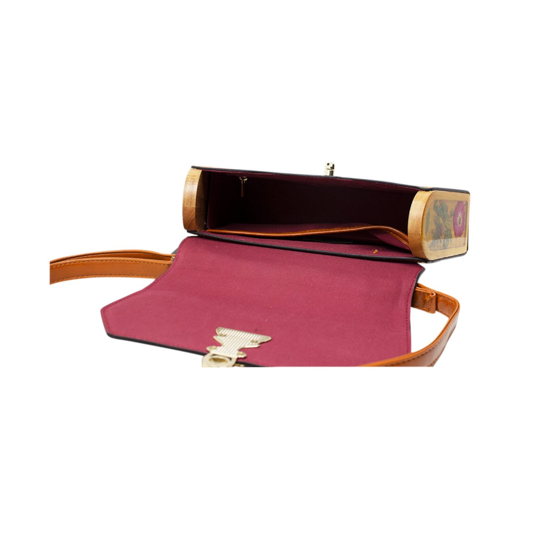 Xmas Wooden LED Crossbody Bag