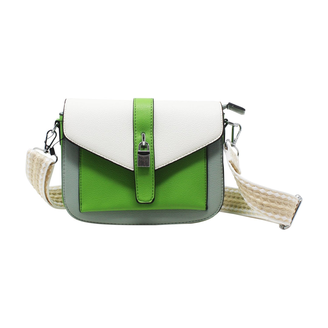 Small Colour Contrast Camera Bag with Canvas Strap