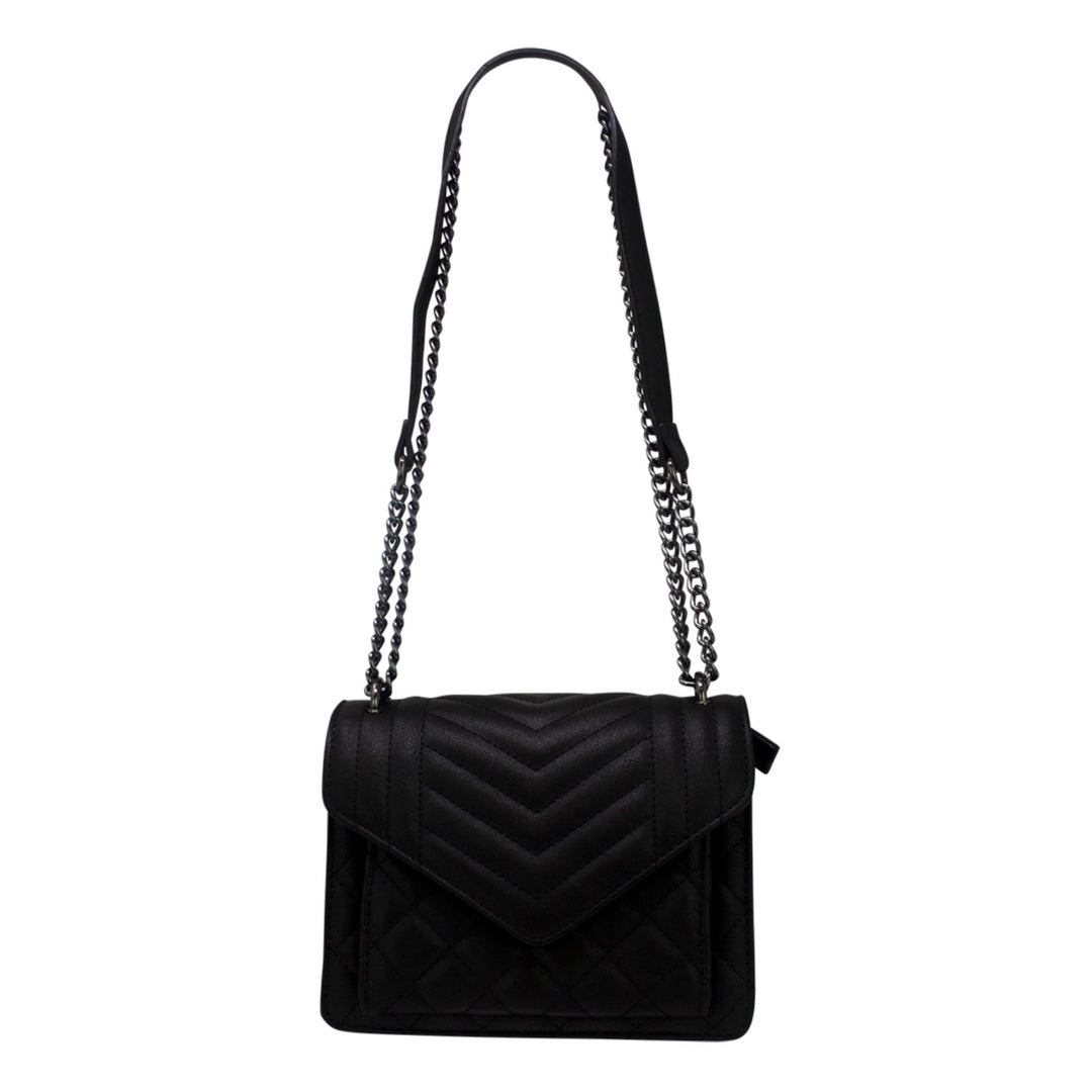 Quilted Chain Strap Crossbody Bag