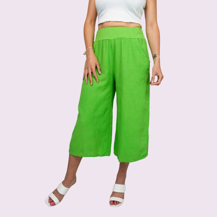 Soft Cotton Italian Culottes