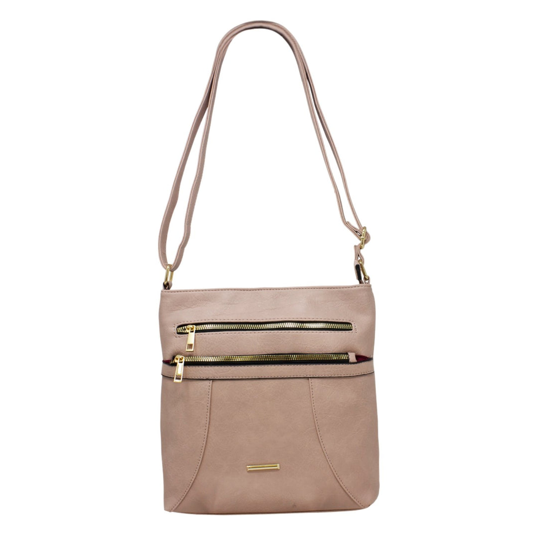 Classic Double Front Zipper Crossbody