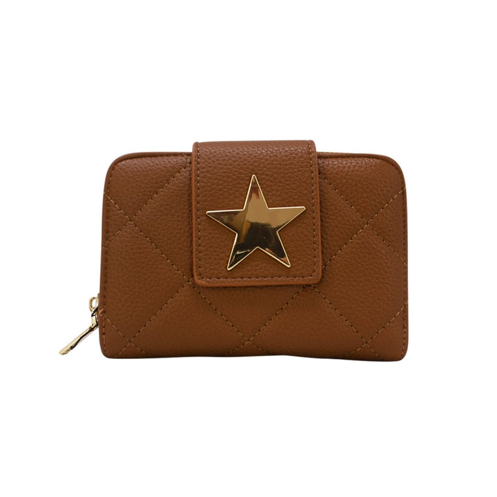 Star Button Strap Short Purse