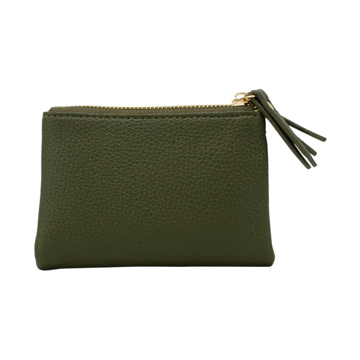 Small Folded Purse with Double Zippers