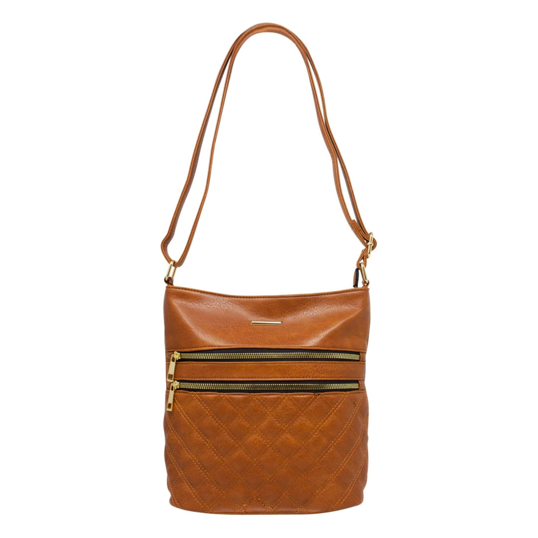 Alpini Quilted Double Zip Crossbody