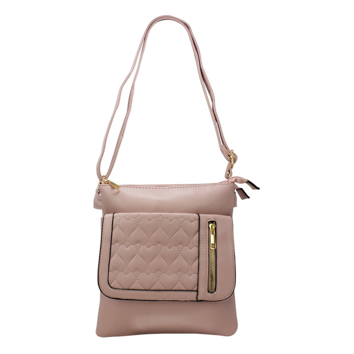 Love Heart Pattern Crossbody Bag