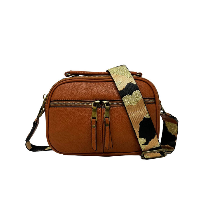 Double Zipper Small Camera Bag with Front Zips