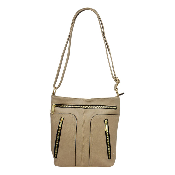 Multi-zip Ladies Crossbody