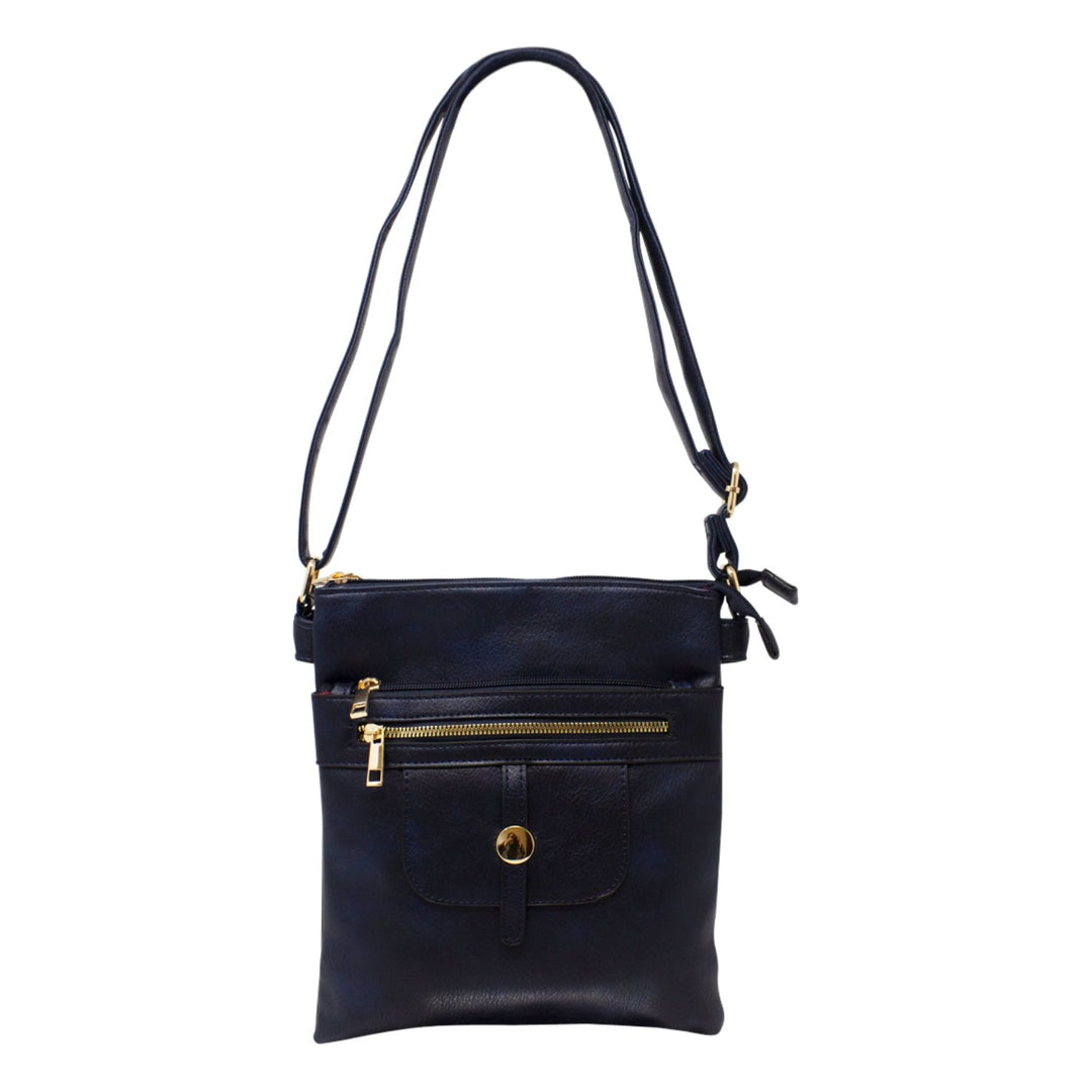 Multi-Zip Flap Crossbody