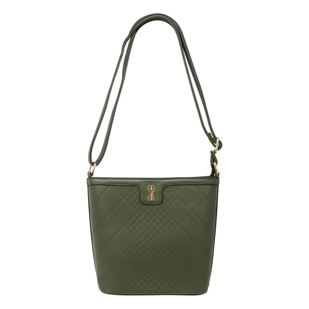 Diamond Pattern Crossbody Bag