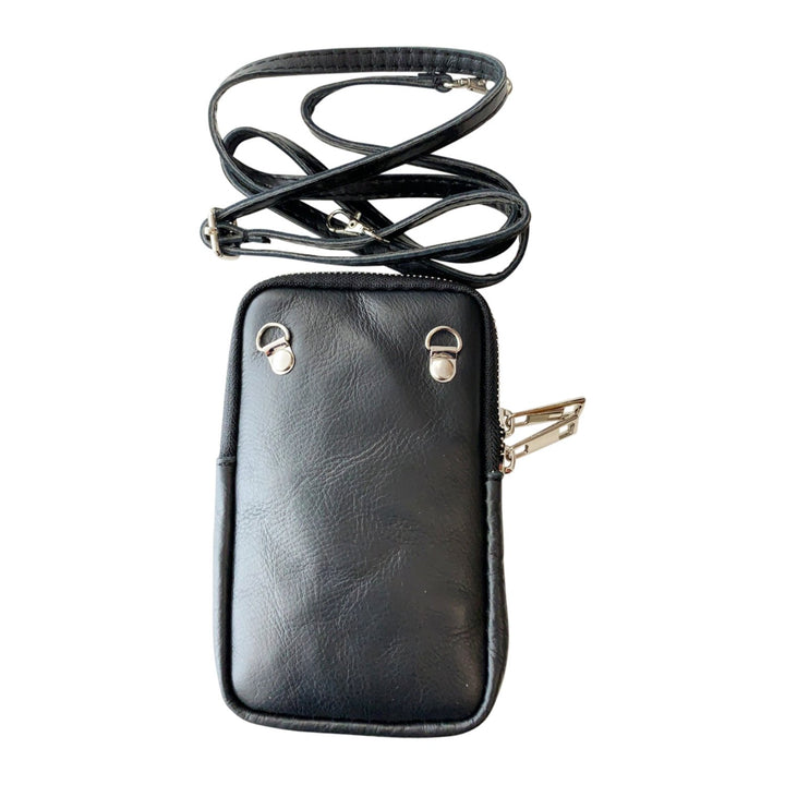 Real Fur Leather Mobile Pouch Bag