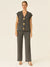 3-gold button short sleeve set