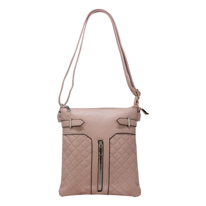 Alpini Quilted Crossbody Bag With 1 Vertical Zip