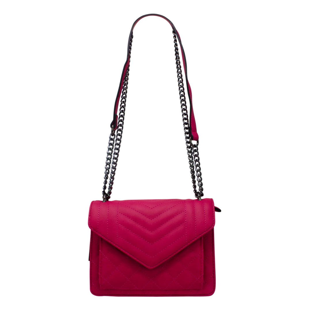 Quilted Chain Strap Crossbody Bag