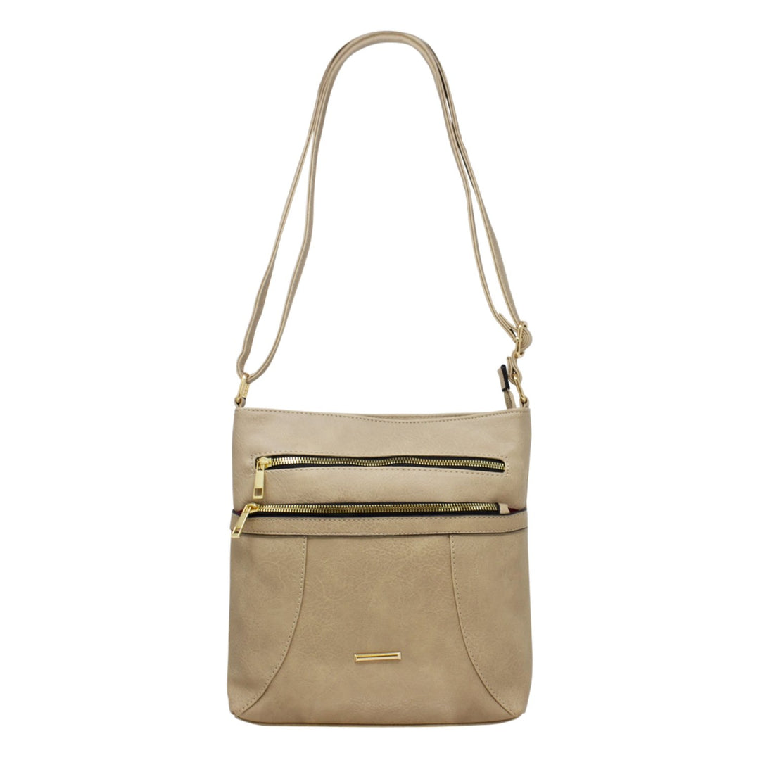 Classic Double Front Zipper Crossbody