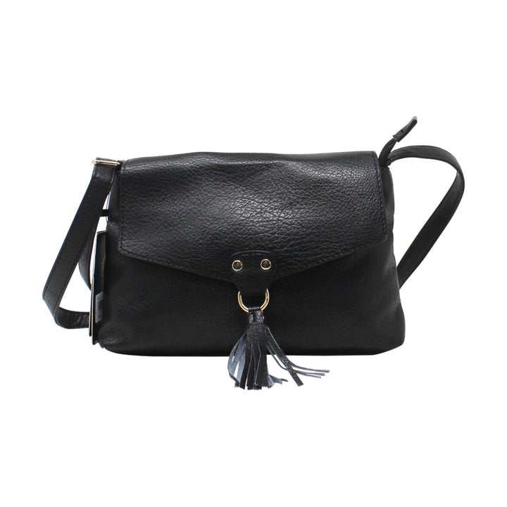 Small Pure Colour Crossbody with Front Tassel