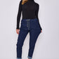 Italian-Style Denim Stretch Magic Trousers