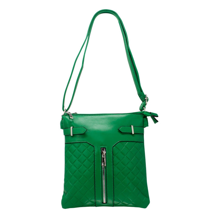 Alpini Quilted Crossbody Bag With 1 Vertical Zip