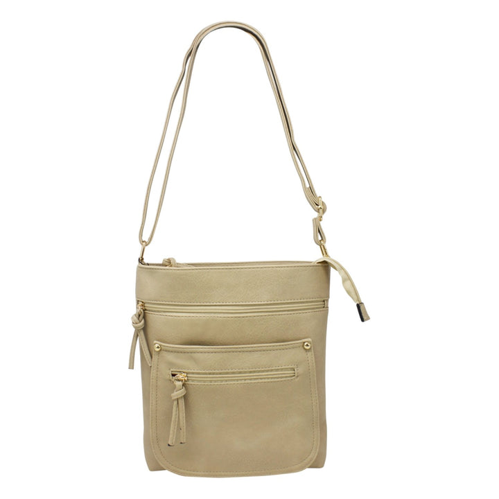 Casual Double Front Pocket Messenger Bag