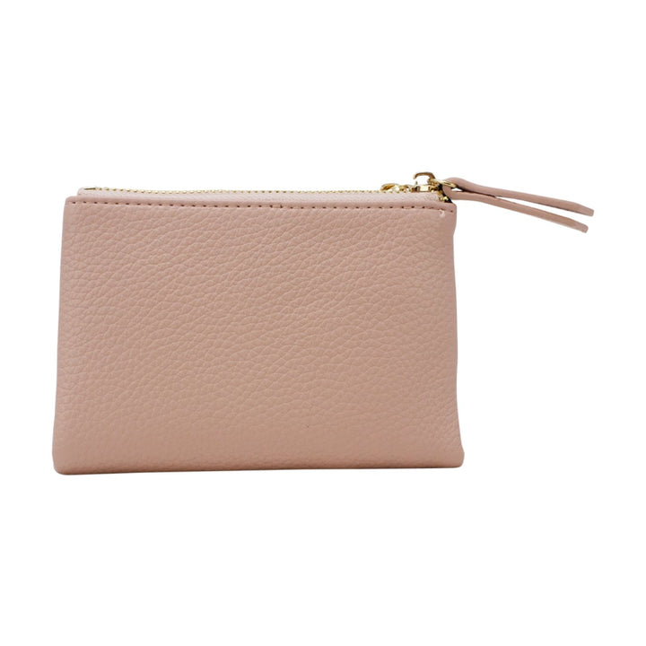 Small Folded Purse with Double Zippers