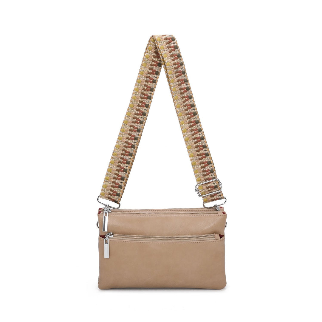 Zipped Compartments Crossbody Bag