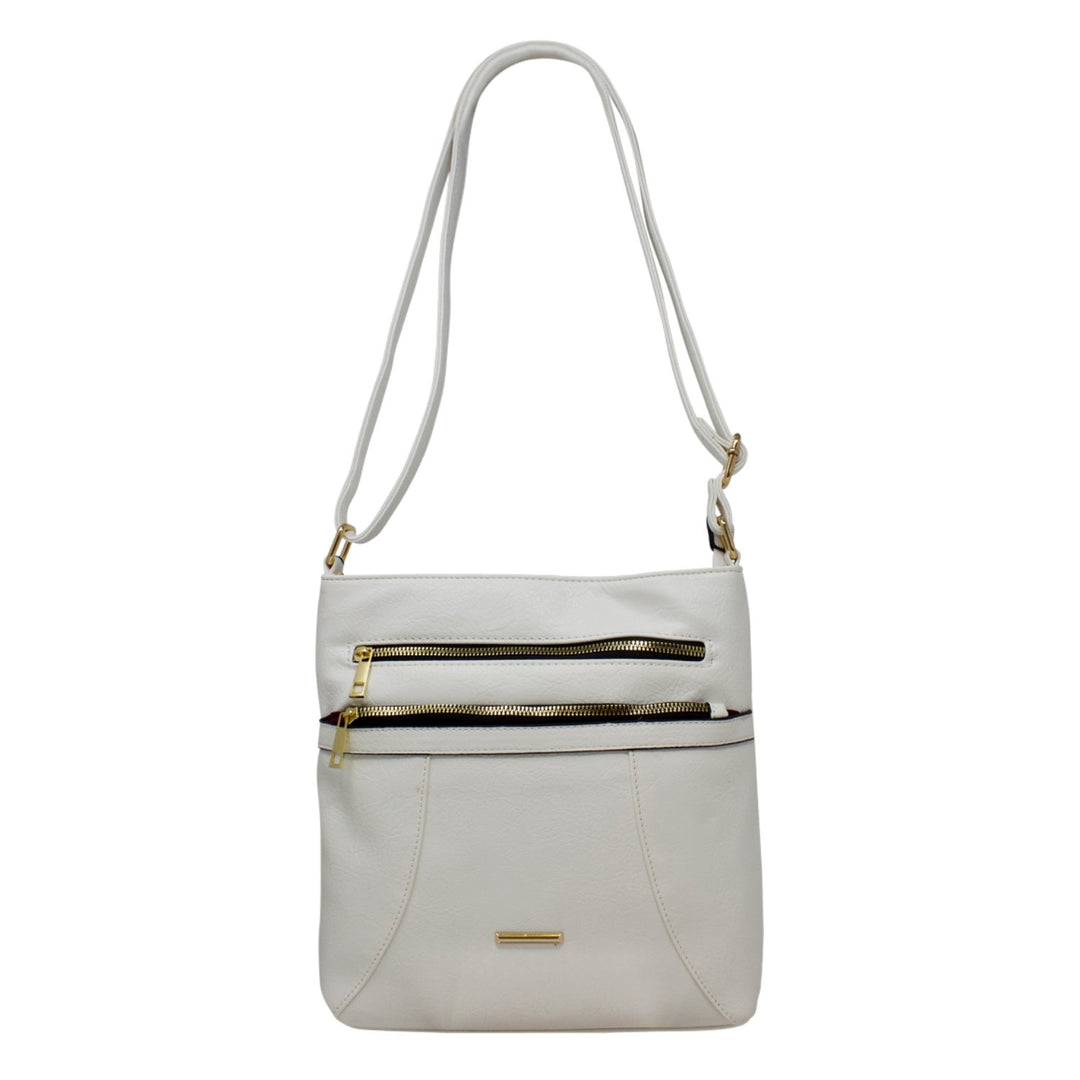 Classic Double Front Zipper Crossbody