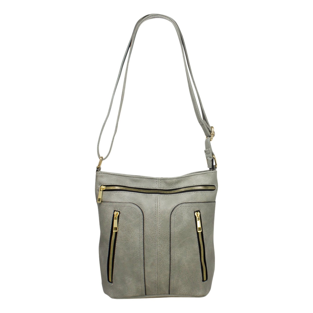 Multi-zip Ladies Crossbody