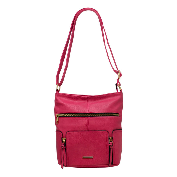 Alpini Triple Zip Crossbody with Tassels