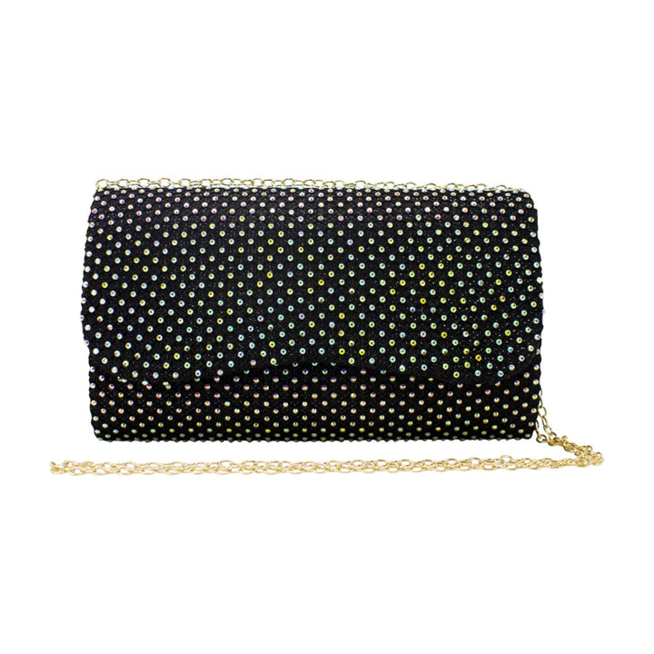 Iridescent Diamante Evening Clutch