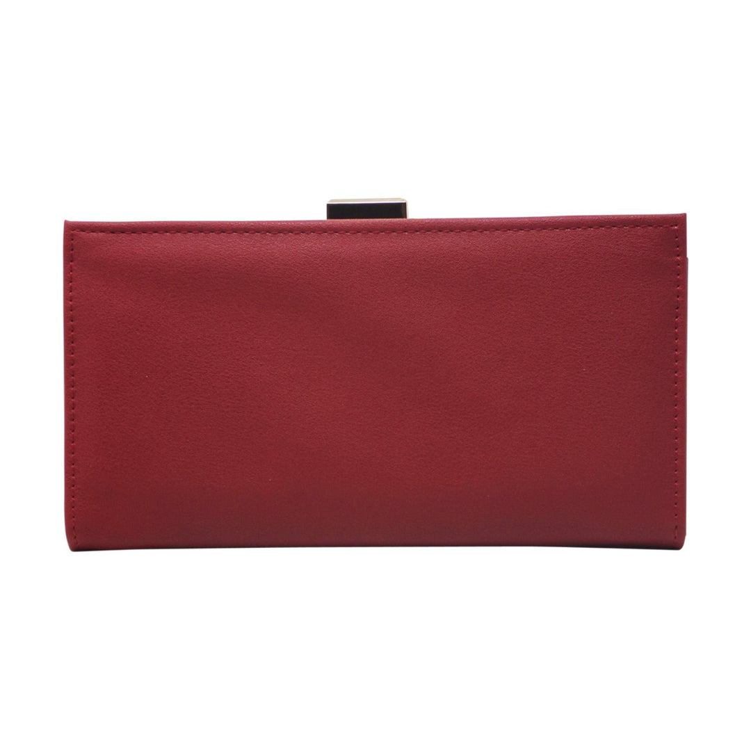 Faux Leather Clutch Purse