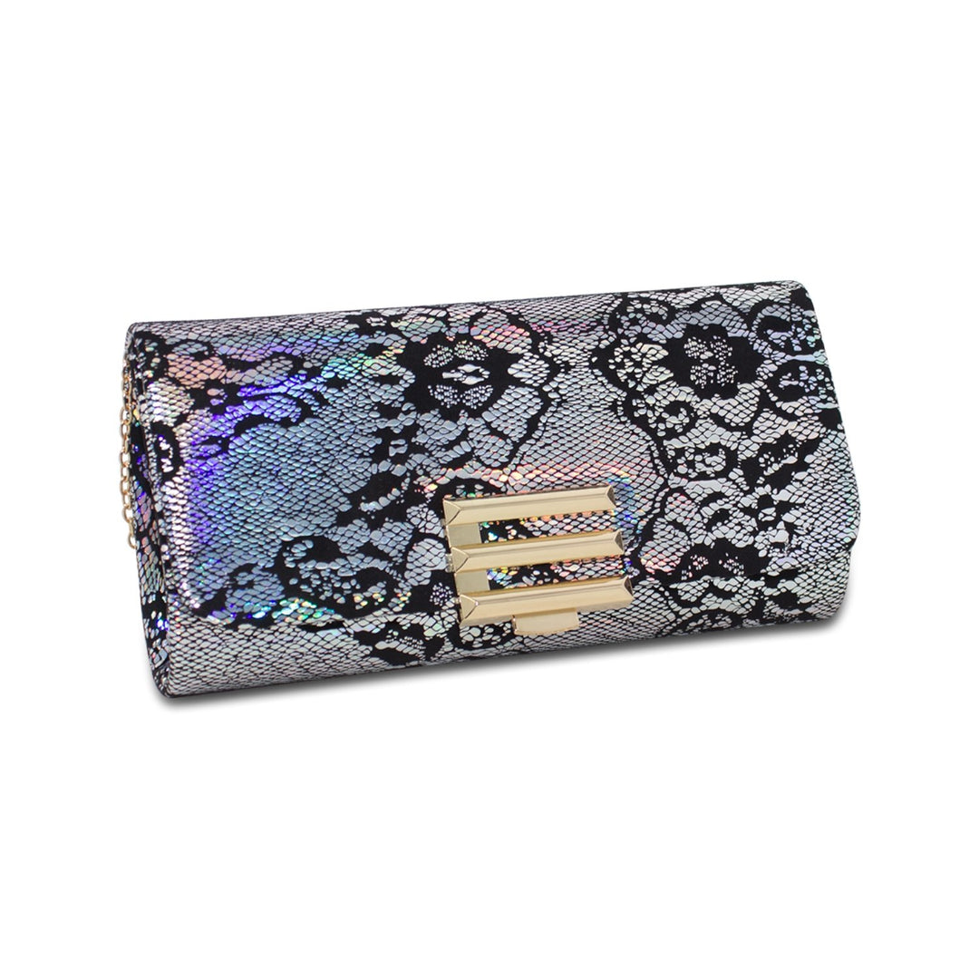 Lace Print Evening Bag