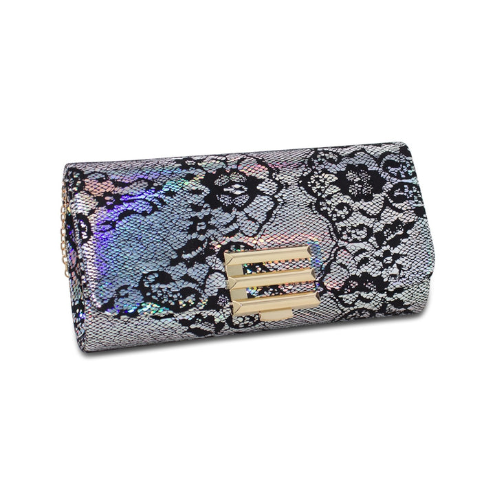 Lace Print Evening Bag