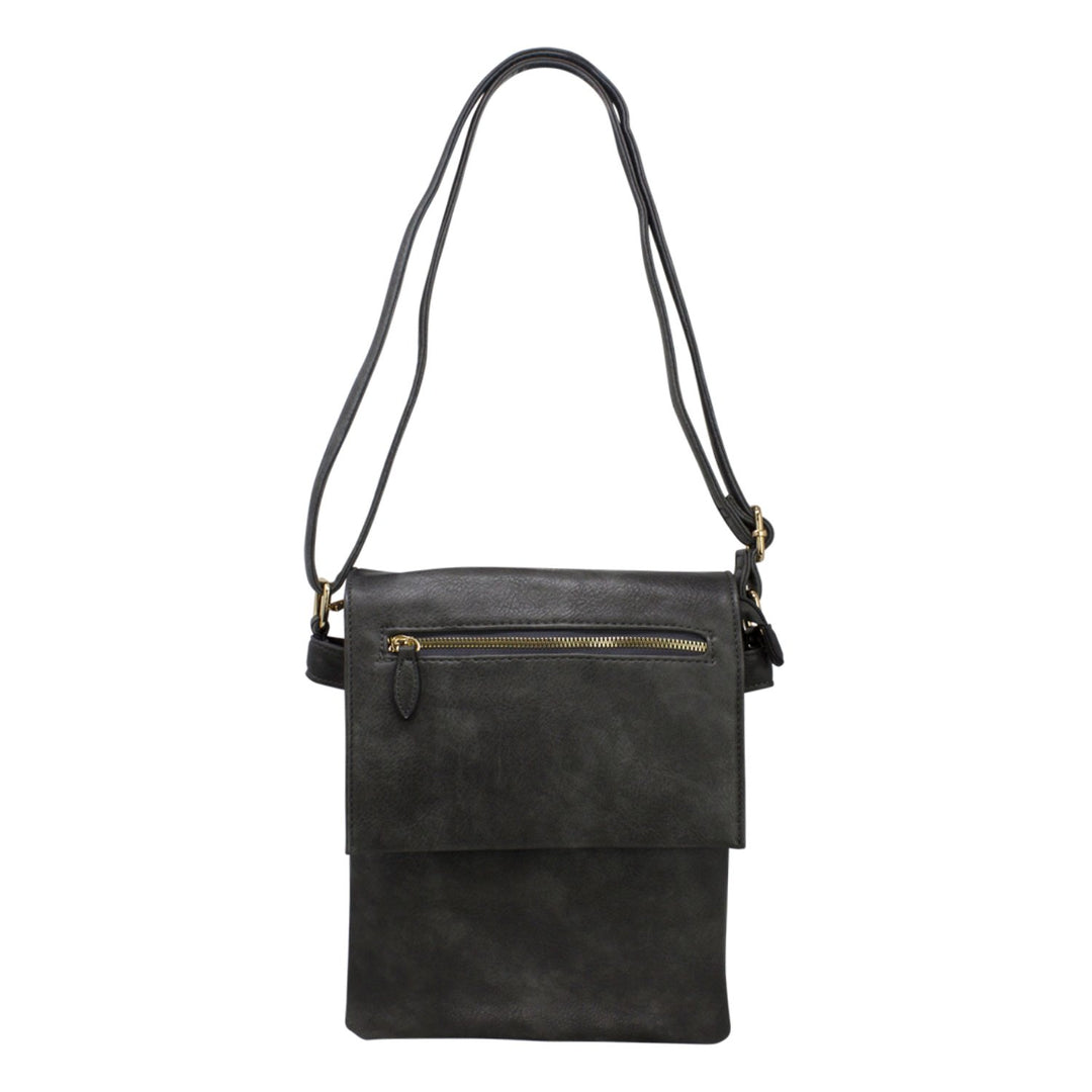 Front Flap Zipped Pocket Messenger Bag