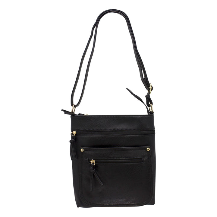 Casual Double Front Pocket Messenger Bag