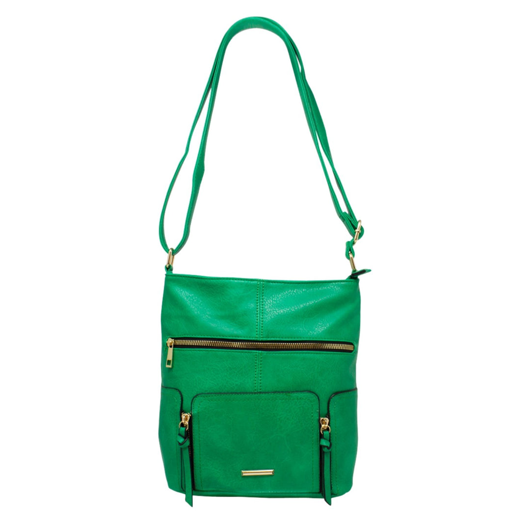 Alpini Triple Zip Crossbody with Tassels