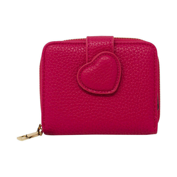 Small Folded Purse with Heart Buckle