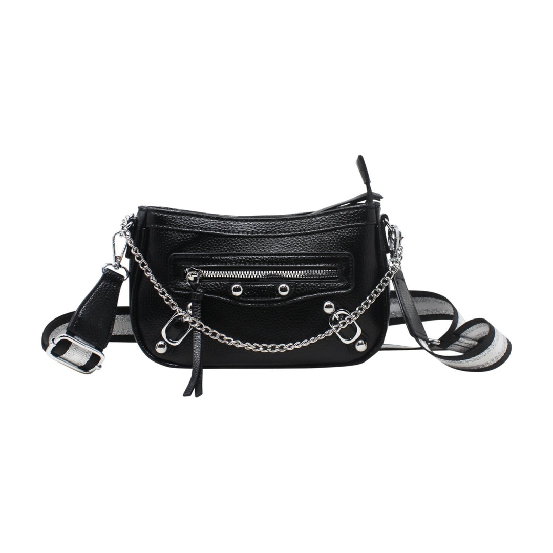 Trendy Crossbody Bag with Metallic Luster