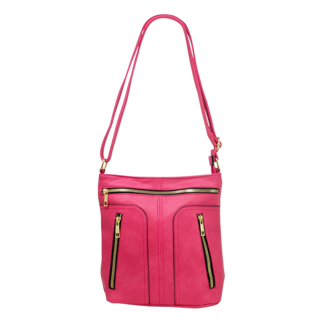 Multi-zip Ladies Crossbody