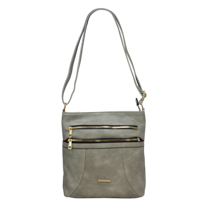 Classic Double Front Zipper Crossbody