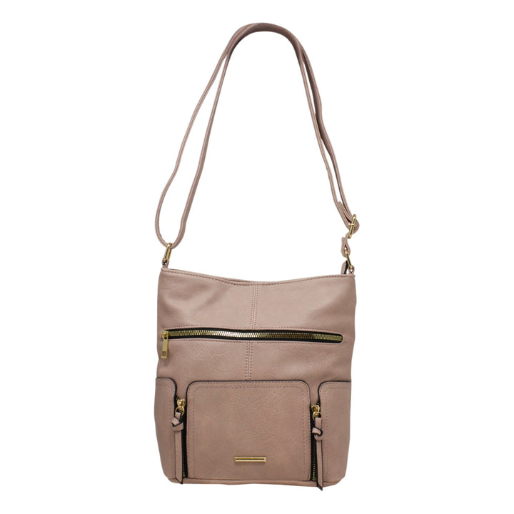 Alpini Triple Zip Crossbody with Tassels