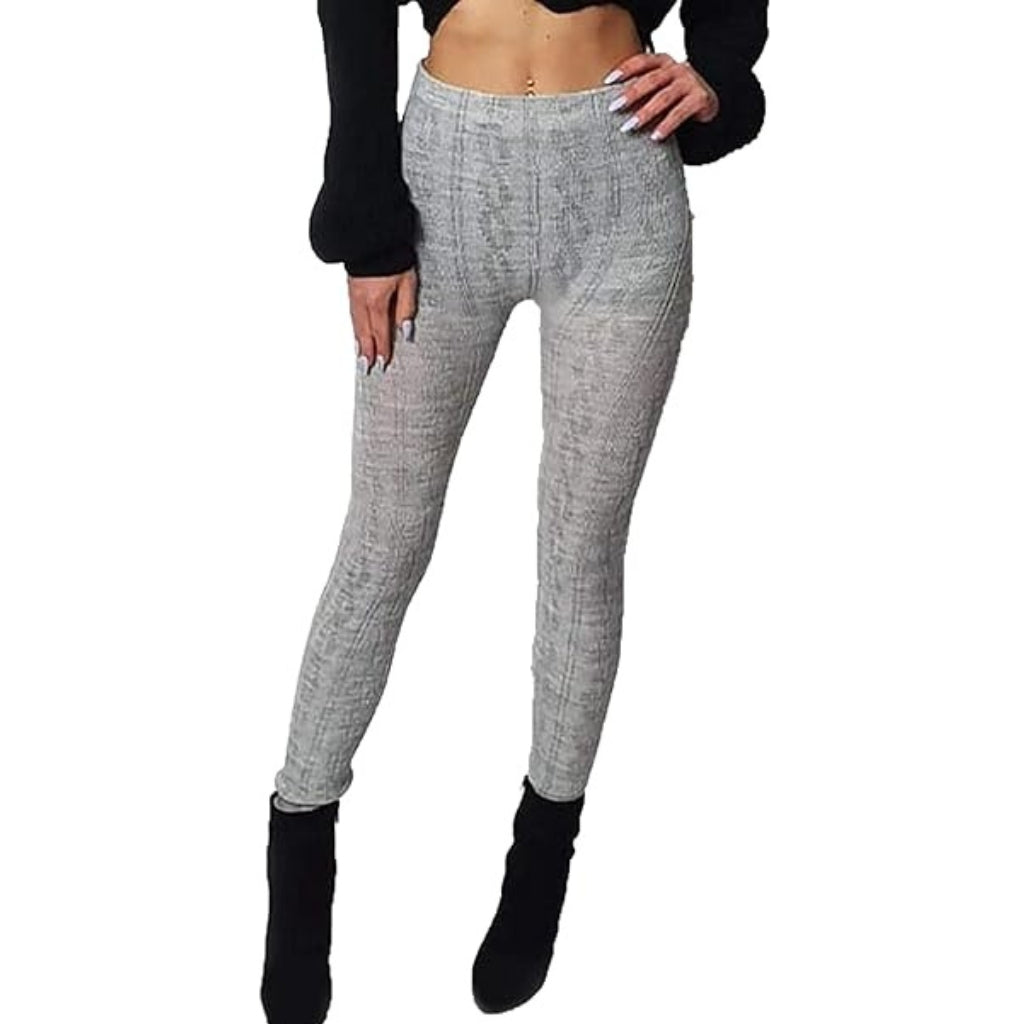 Chunky Cable Knitted Leggings