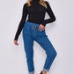 Italian-Style Denim Stretch Magic Trousers