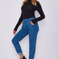 Italian-Style Denim Stretch Magic Trousers