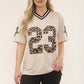 Leopard Base Print Varsity T-Shirt