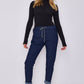 Italian-Style Denim Stretch Magic Trousers