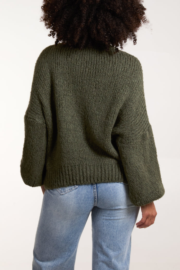 Soft Knit Wide Sleeve Jumper