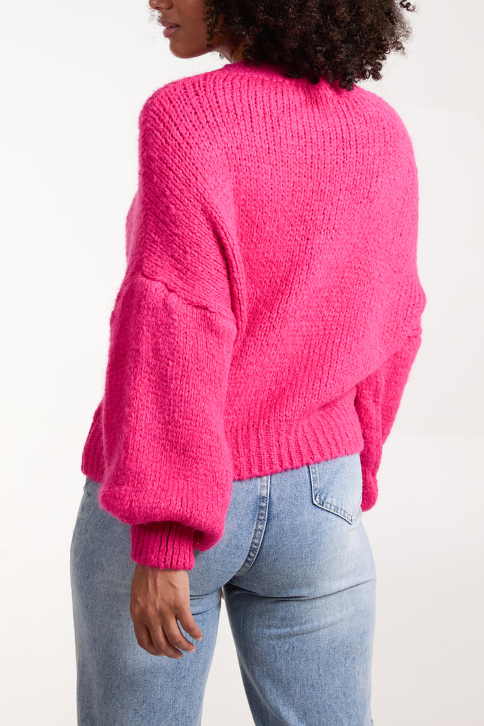 Soft Knit Wide Sleeve Jumper