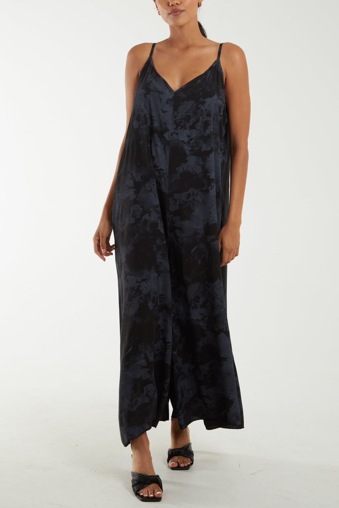 Smoky Print Cami Relaxed Fit Jumpsuit